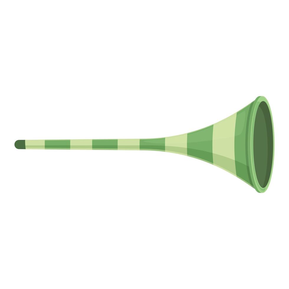 tubo vuvuzela icono dibujos animados vector. fútbol cuerno vector