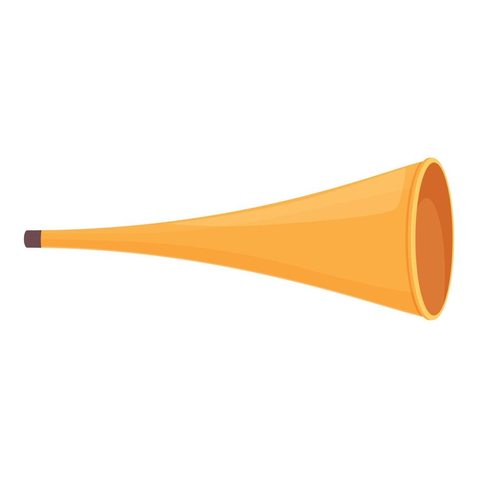Flyer vuvuzela icon cartoon vector. Soccer horn vector