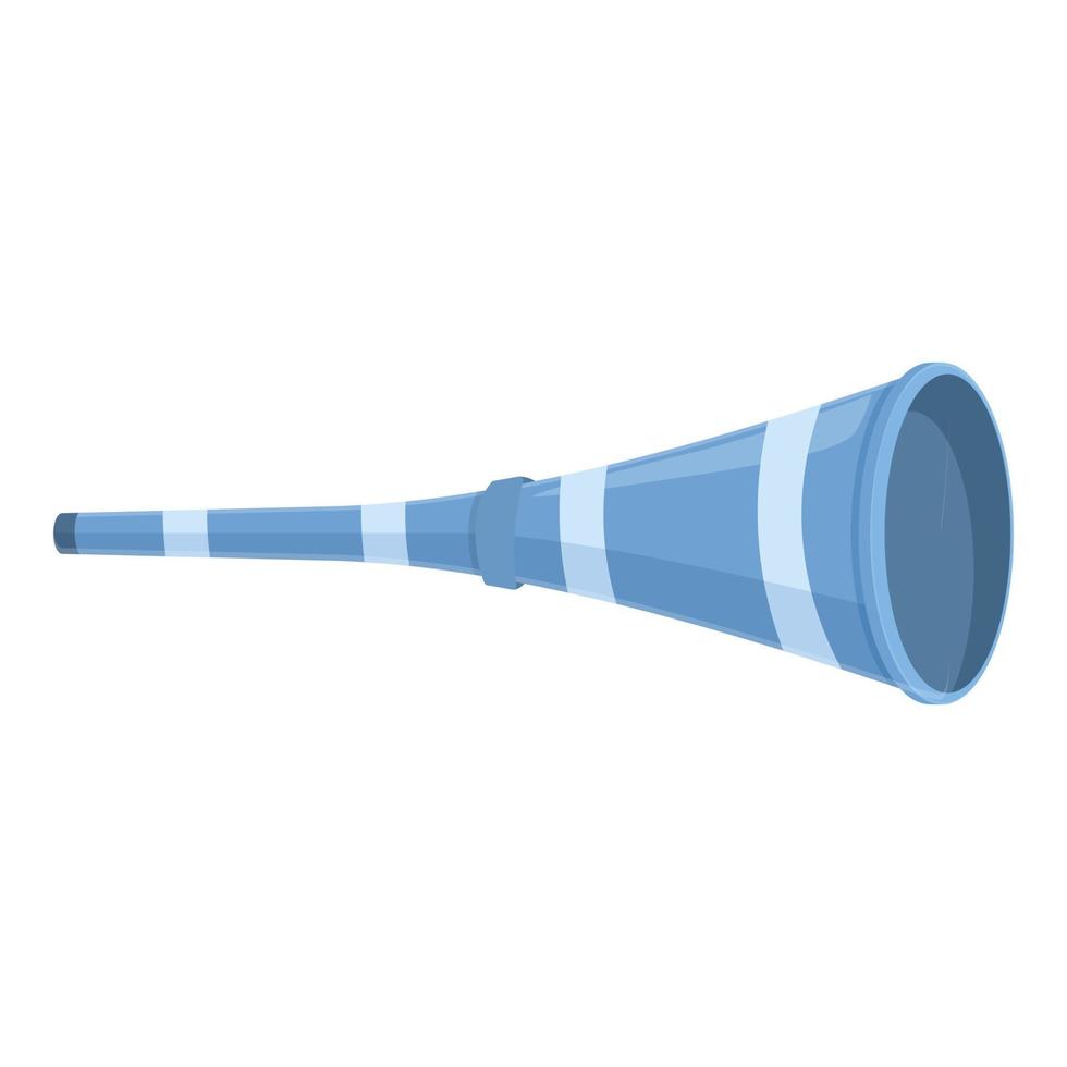 forrado vuvuzela icono dibujos animados vector. fútbol cuerno vector