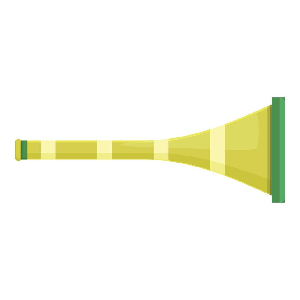 fútbol vuvuzela icono dibujos animados vector. ventilador trompeta vector