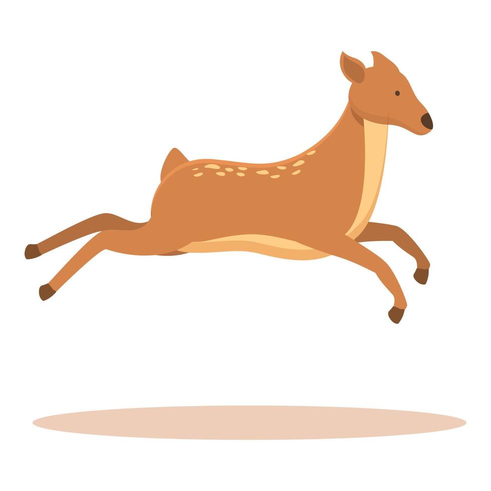 Jumping deer icon cartoon vector. Forest animal vector