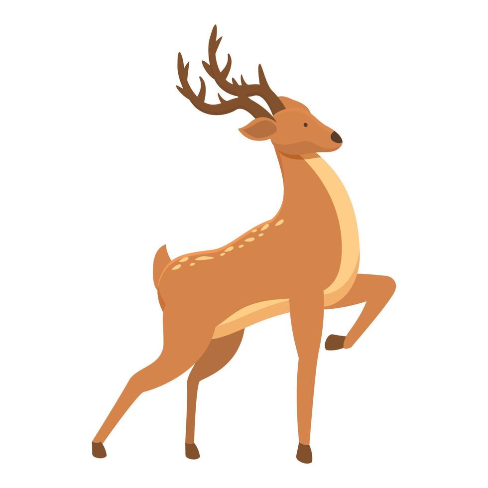 Cute stag icon cartoon vector. Animal fauna vector