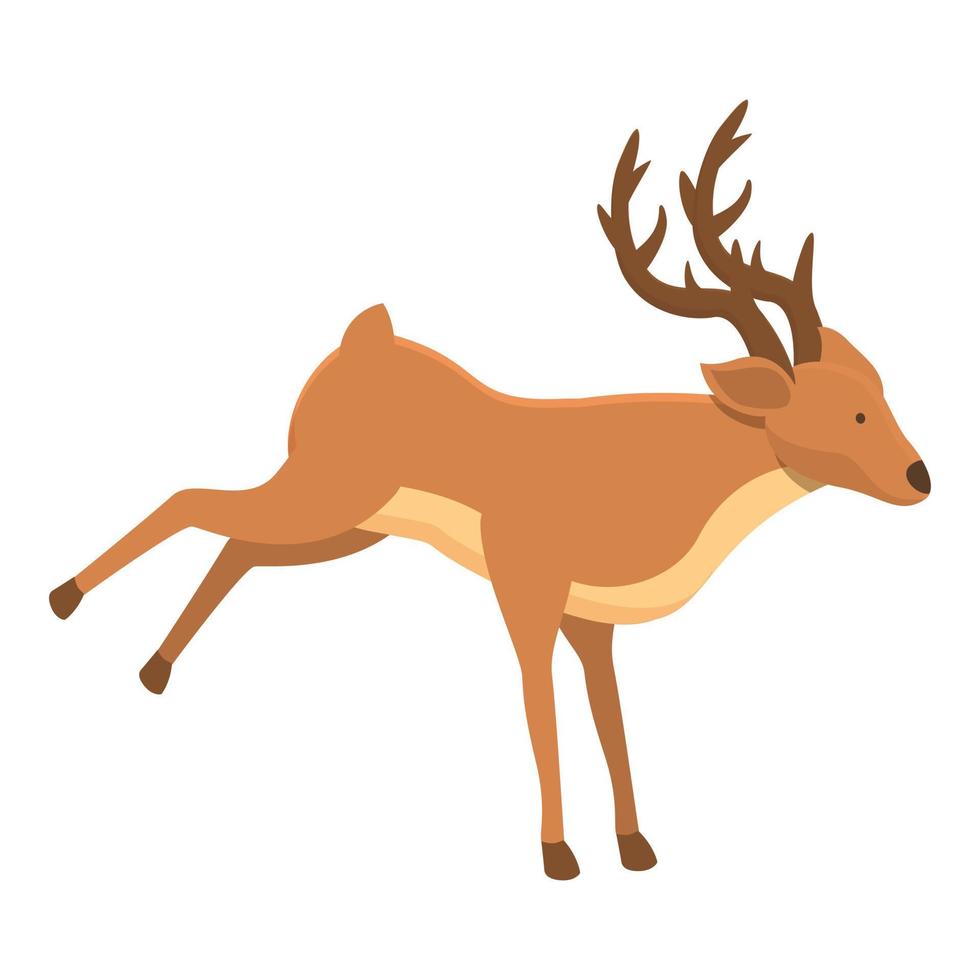 Nature deer icon cartoon vector. Forest animal vector