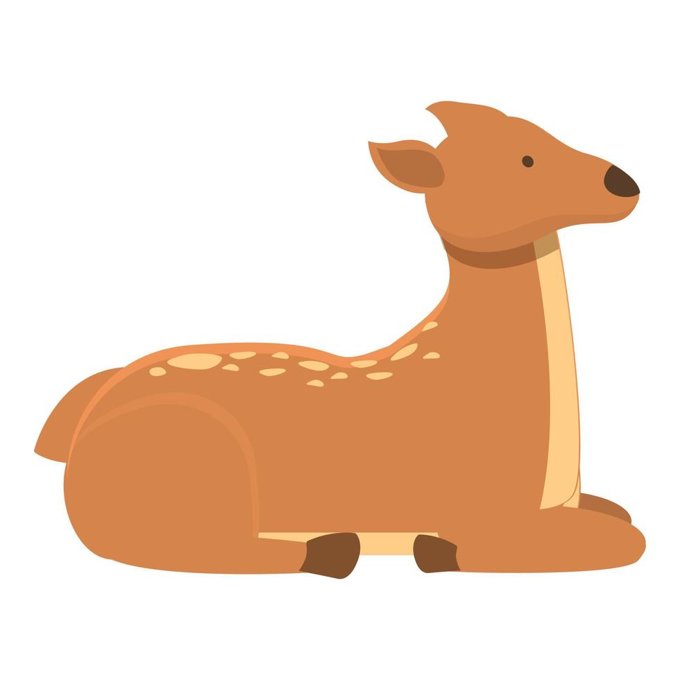 Mammal doe icon cartoon vector. Baby nature vector