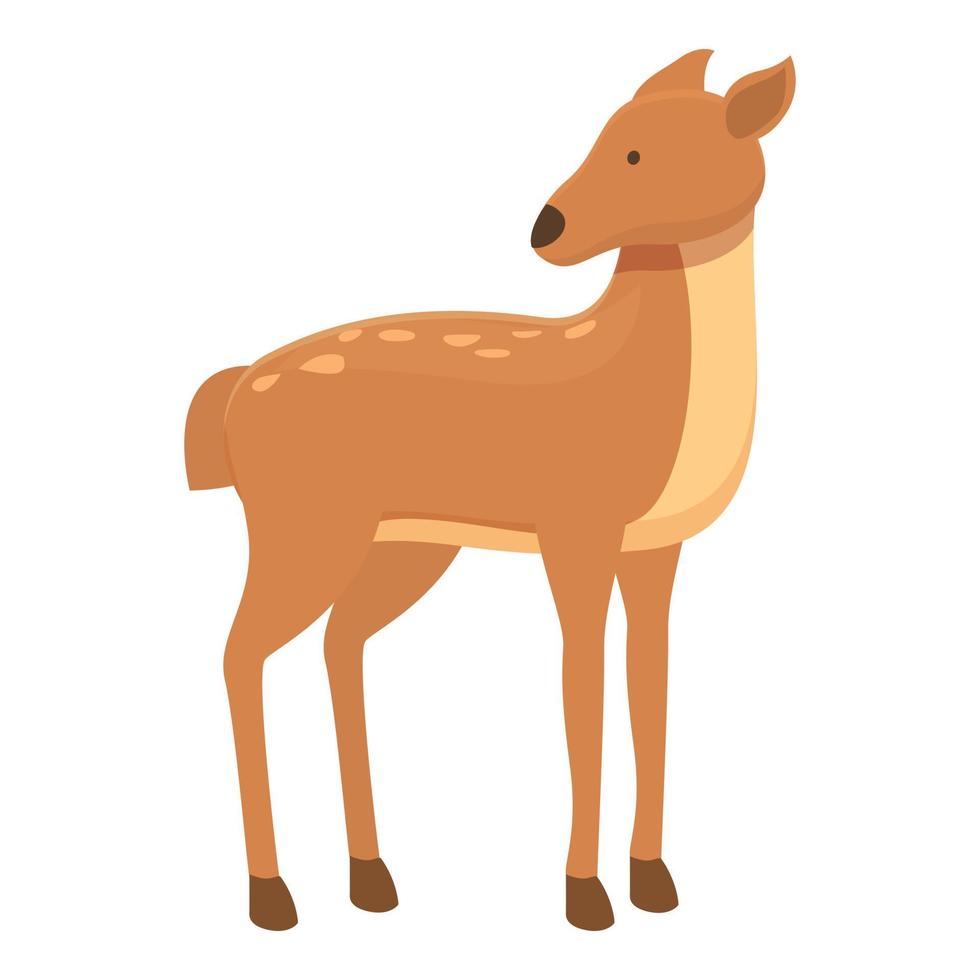 Female doe icon cartoon vector. Forest animal vector