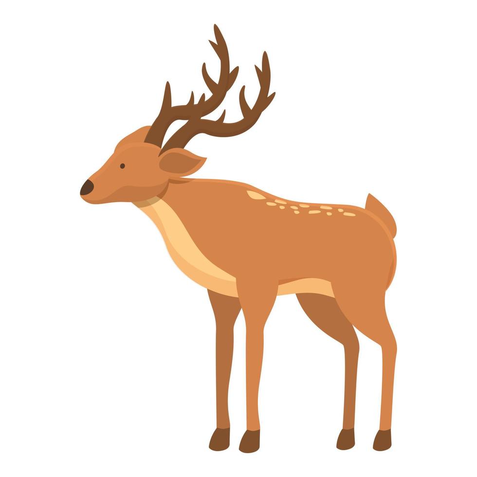 Stag animal icon cartoon vector. Deer forest vector