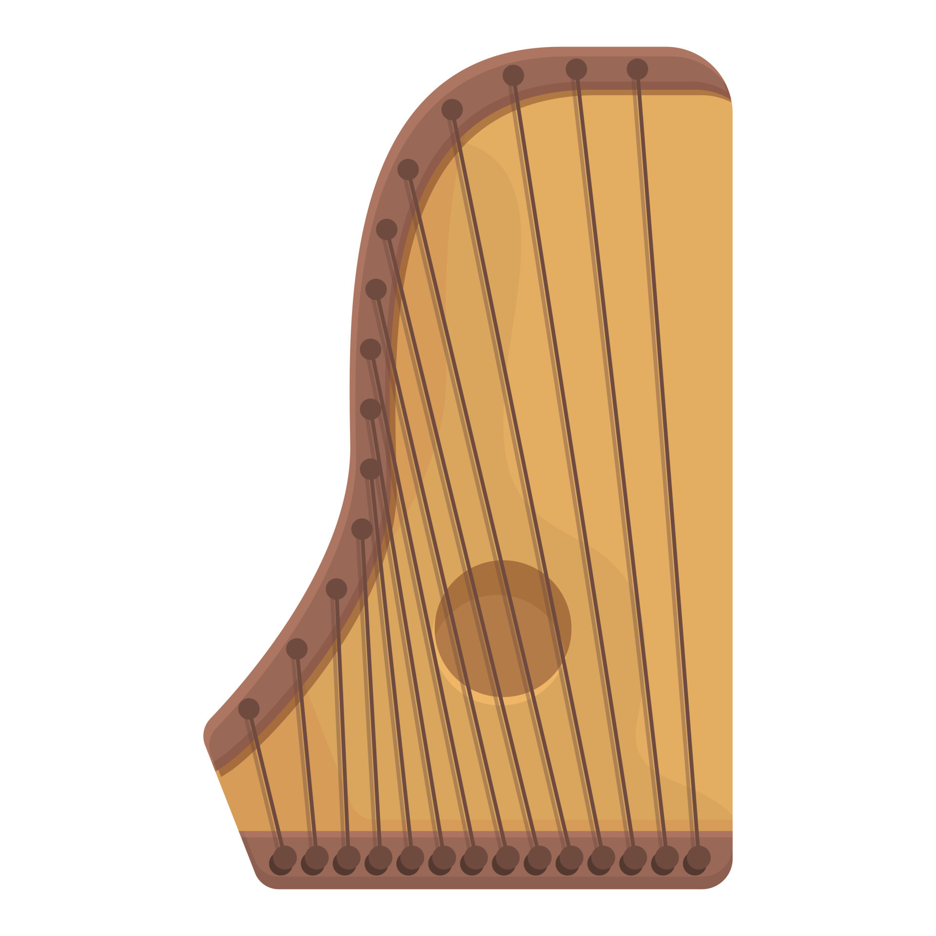 Gusli instrument icon cartoon vector. Music kannel 20357242 Vector Art at  Vecteezy