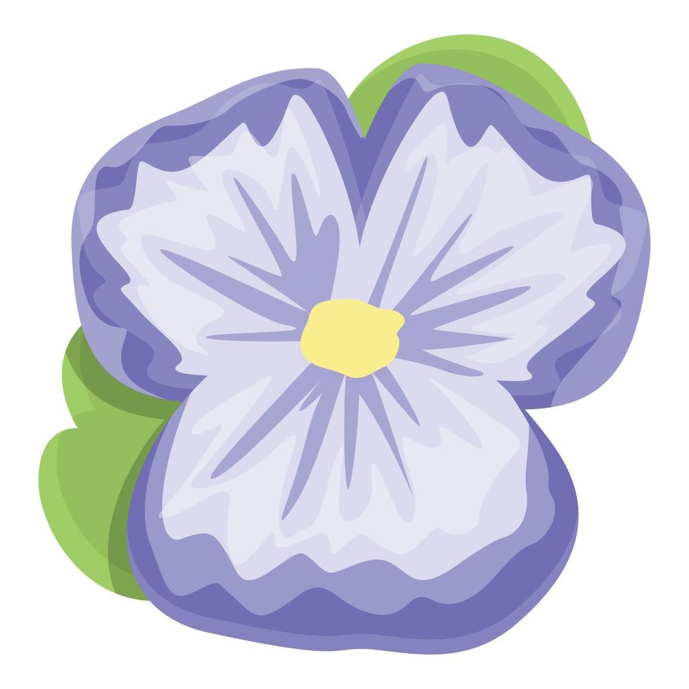 Nature flower icon cartoon vector. Floral purple vector