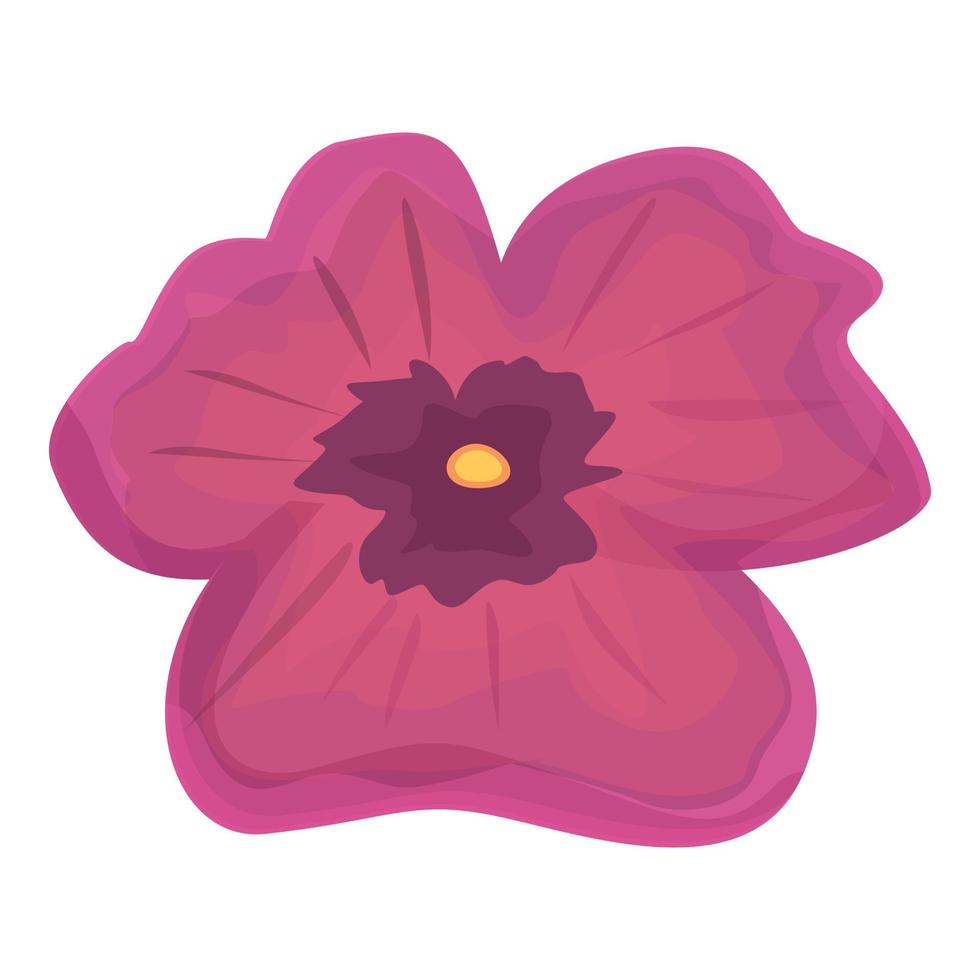 Red pansy flower icon cartoon vector. Floral spring vector