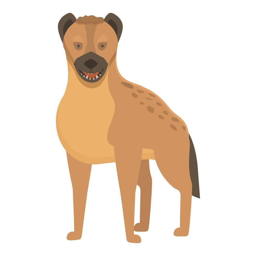 Safari hyena icon cartoon vector. Cute animal vector