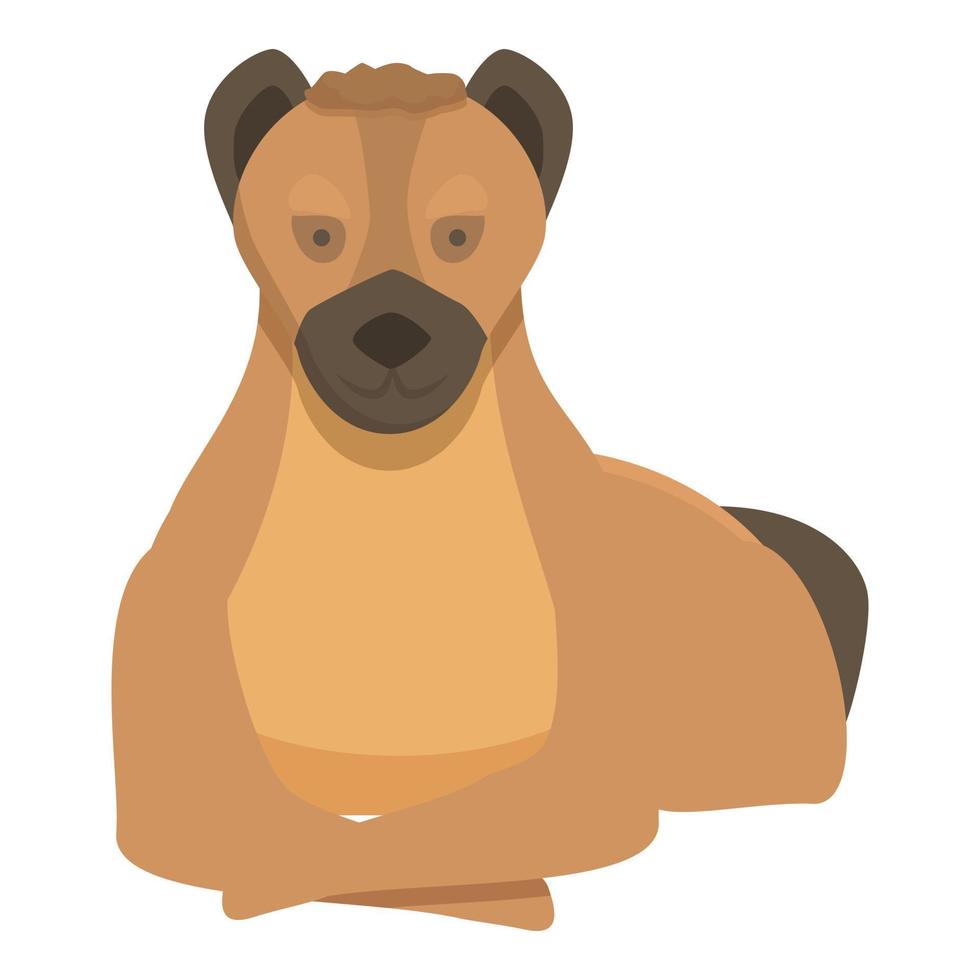 Calm hyena icon cartoon vector. Wild animal vector