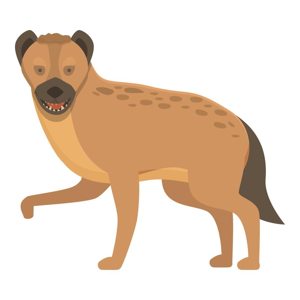 Wildlife hyena icon cartoon vector. Wild animal vector