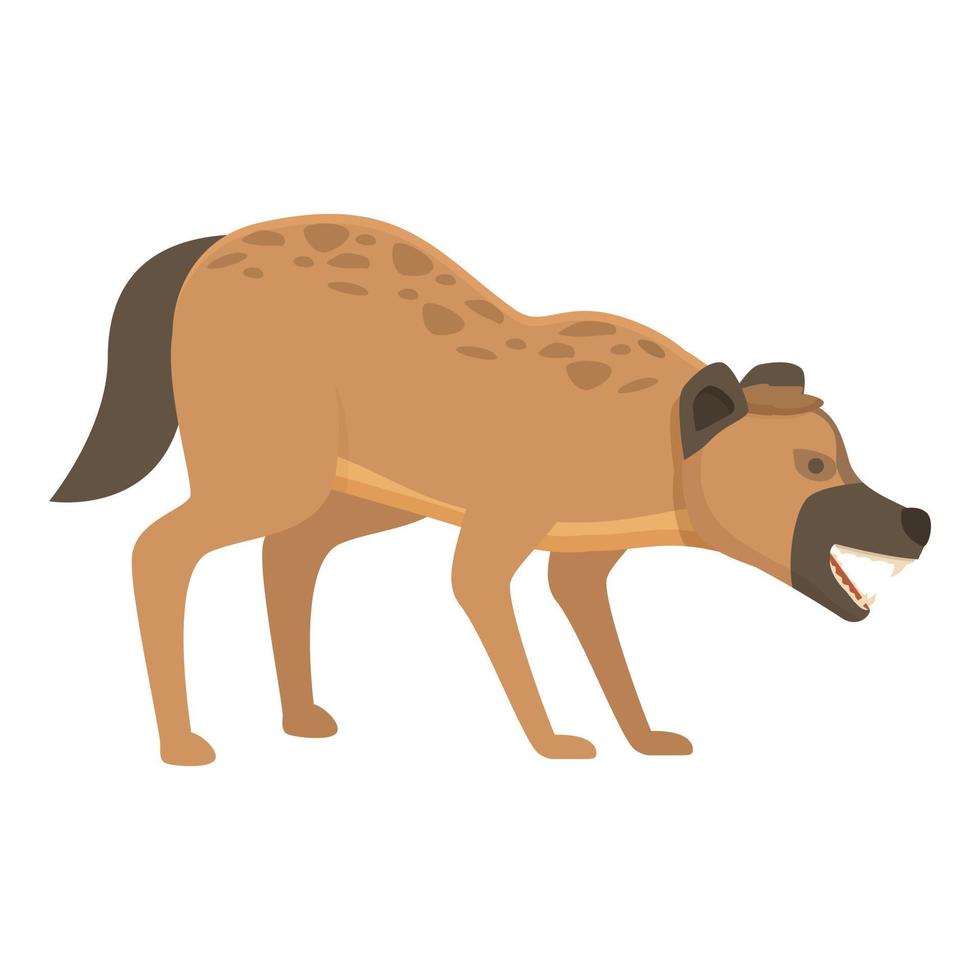 naturaleza hiena icono dibujos animados vector. linda animal vector