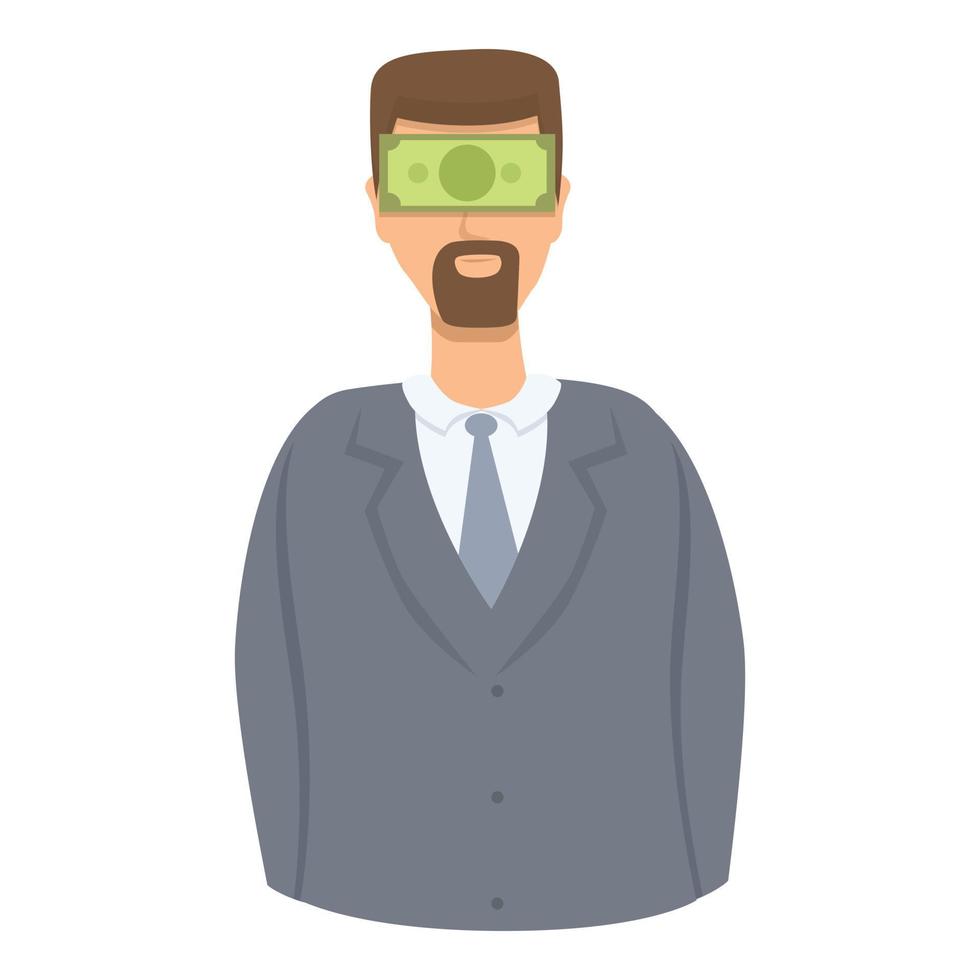 Corruption lobbyist icon cartoon vector. Business money vector