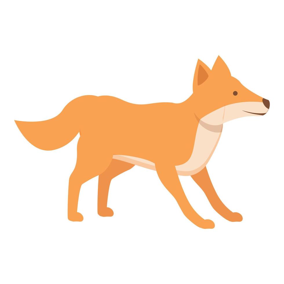 dingo perro jugar icono dibujos animados vector. salvaje animal vector