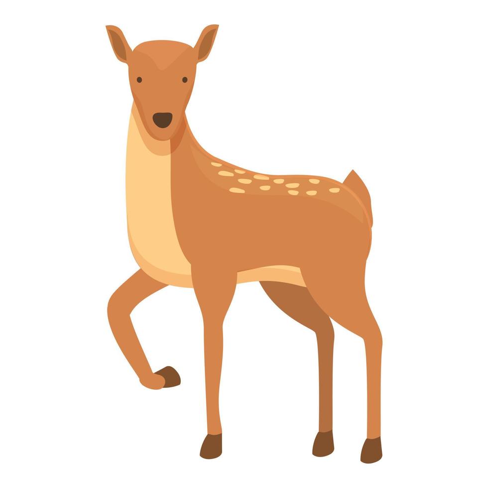 cortar gama icono dibujos animados vector. bosque animal vector
