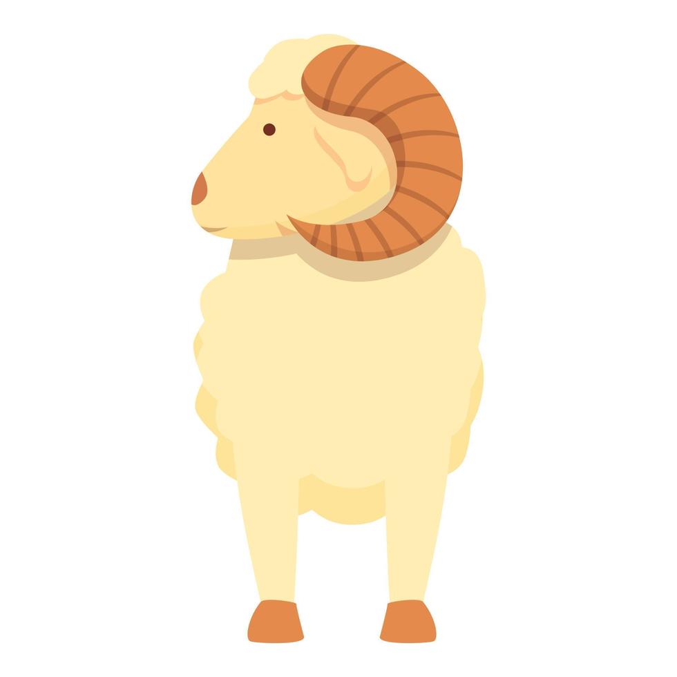 Ram goat icon cartoon vector. Head animal vector