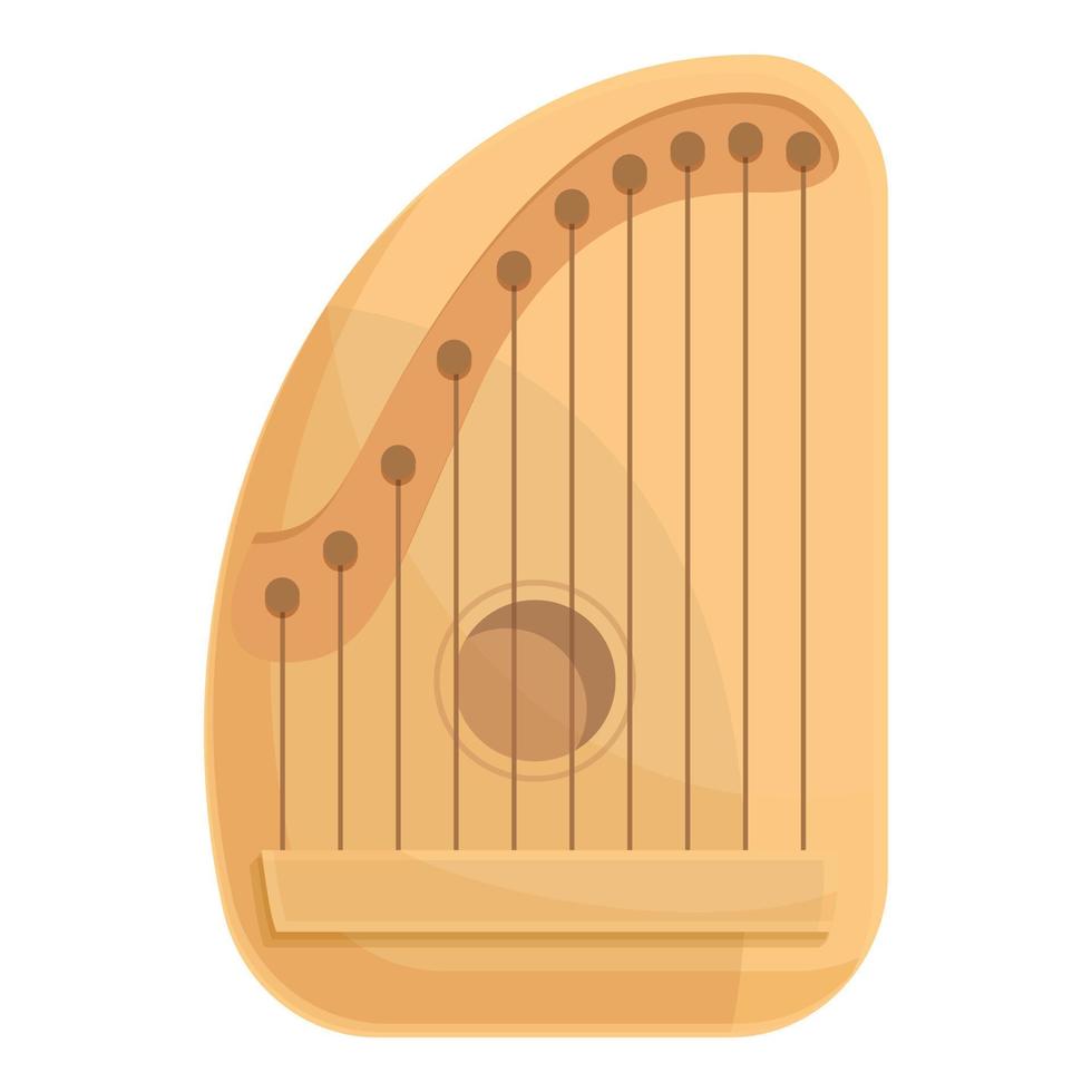 cuerda gusli icono dibujos animados vector. kantele música vector