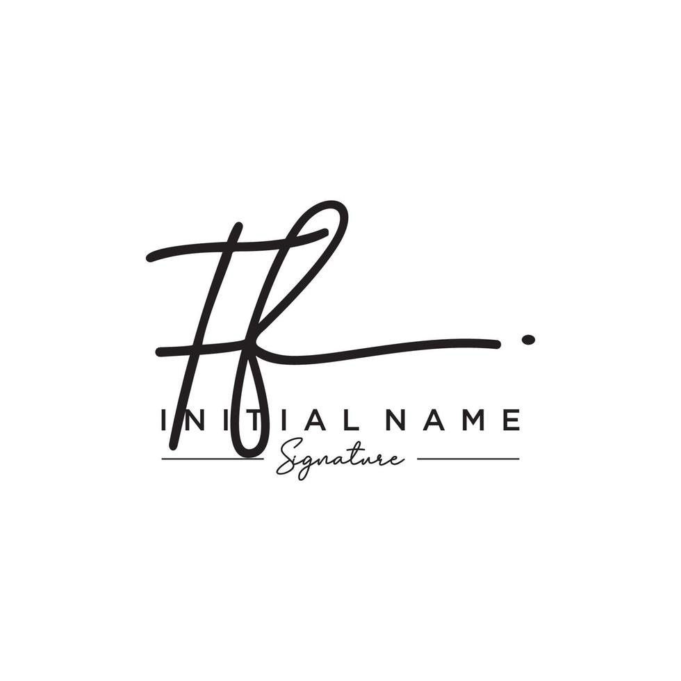 Letter FF Signature Logo Template Vector