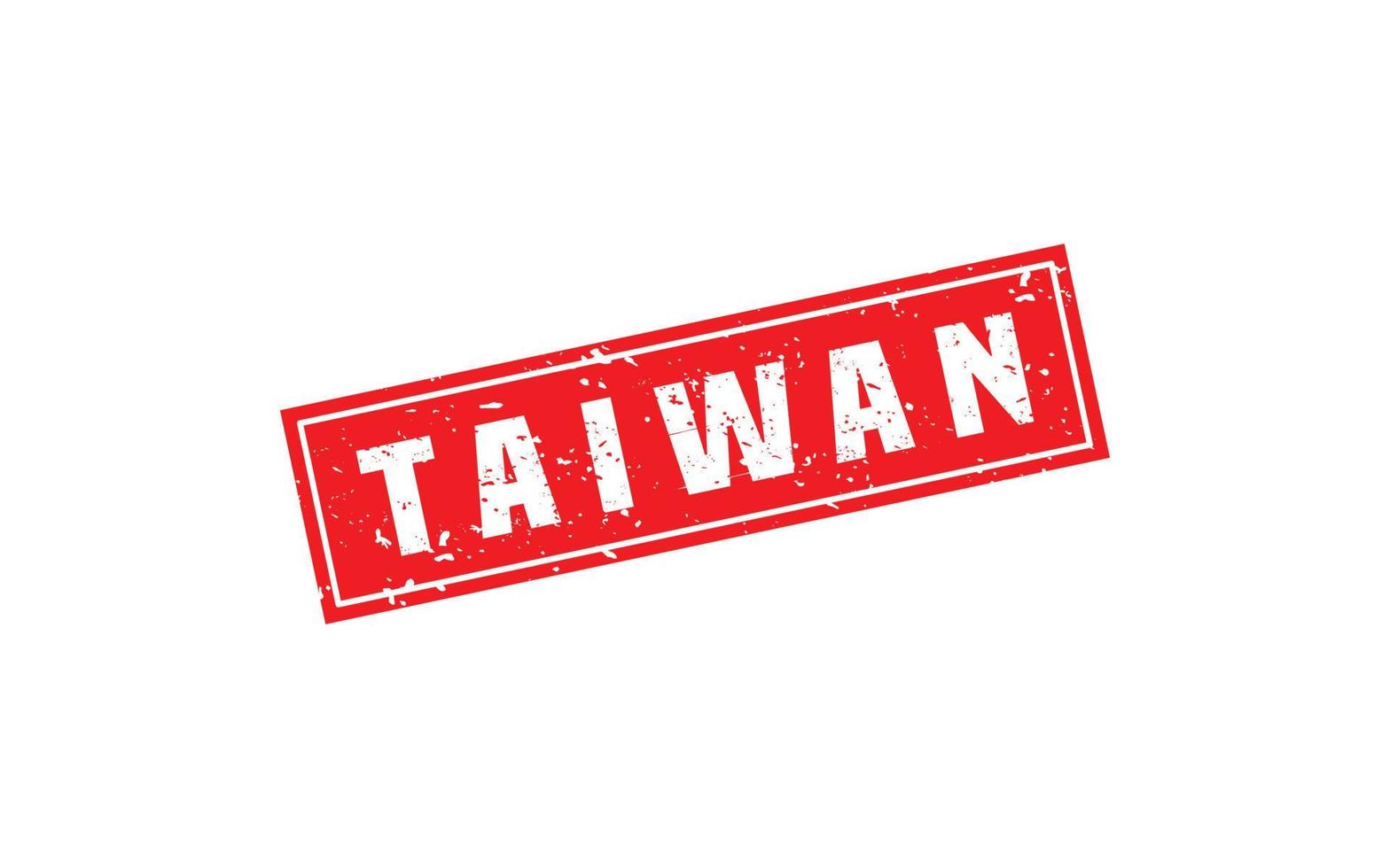 TAIWAN stamp rubber with grunge style on white background vector