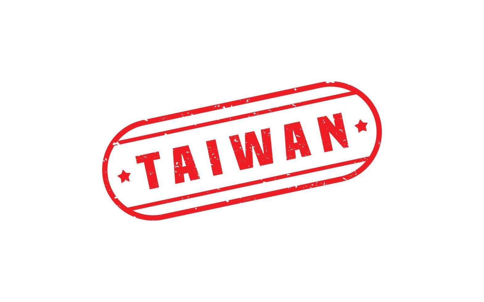 TAIWAN stamp rubber with grunge style on white background vector