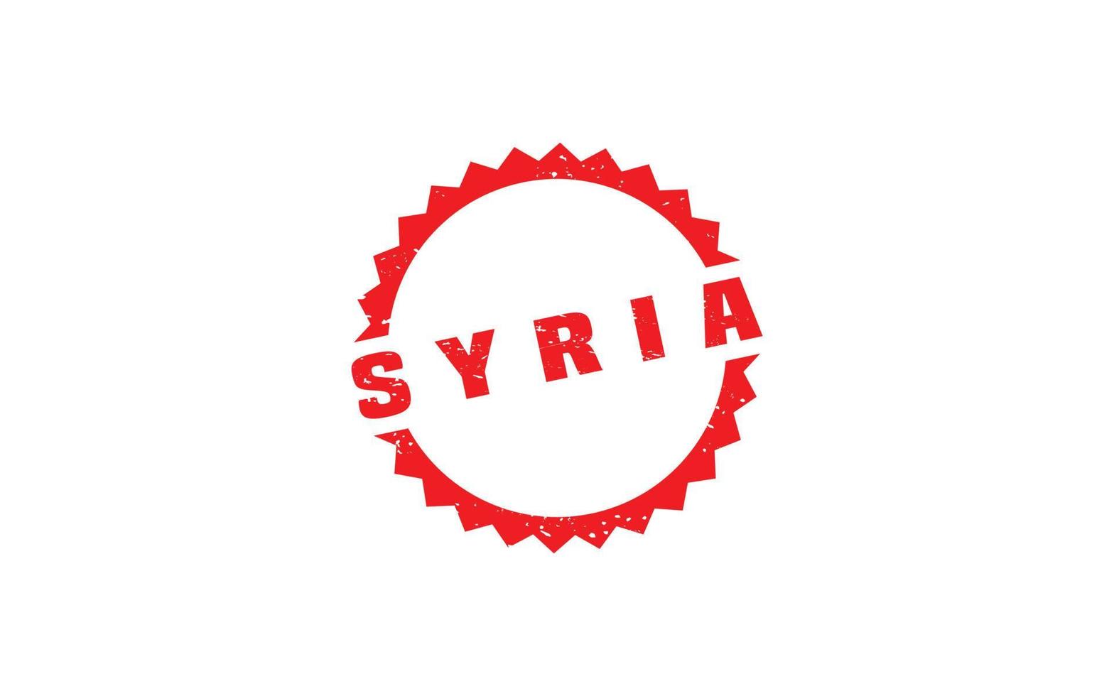 SYRIA stamp rubber with grunge style on white background vector