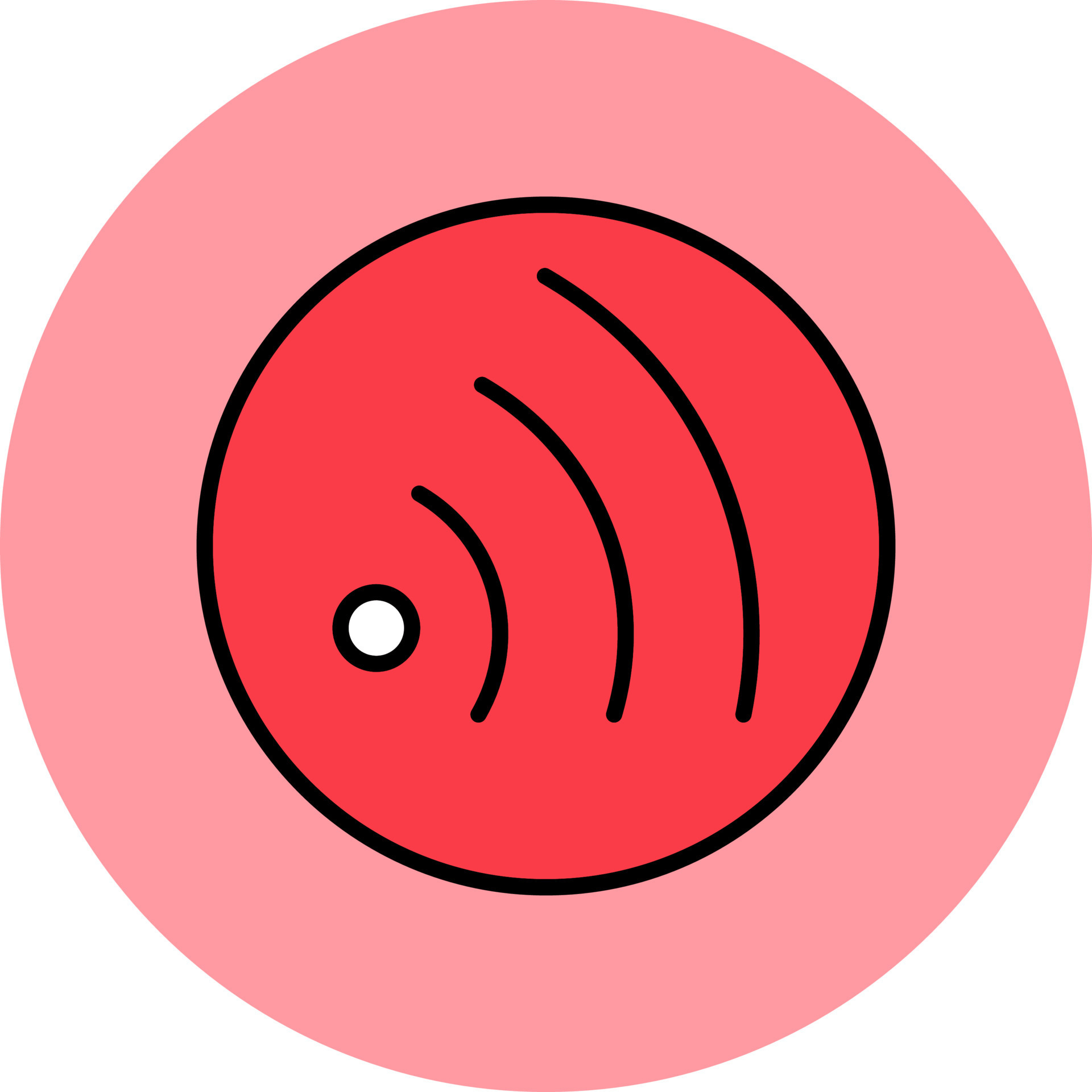 Rss Vector Icon 20357862 Vector Art At Vecteezy Rss Vector Icon 20357862 Vector Art At Vecteezy