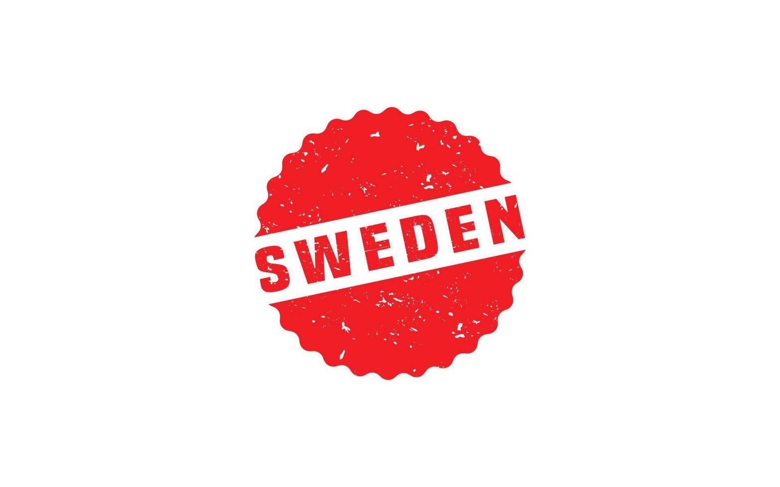 SWEDEN stamp rubber with grunge style on white background vector