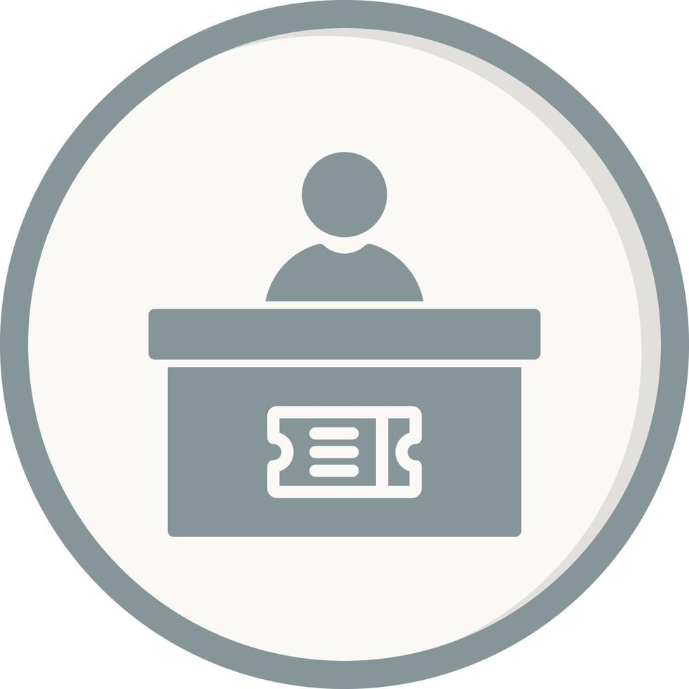 Ticket Office Vector Icon