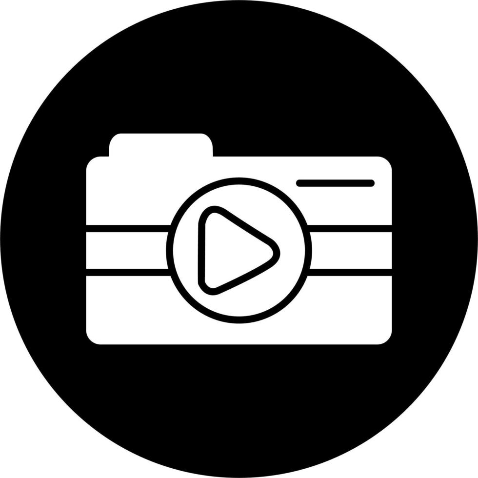 icono de vector de cámara de vídeo