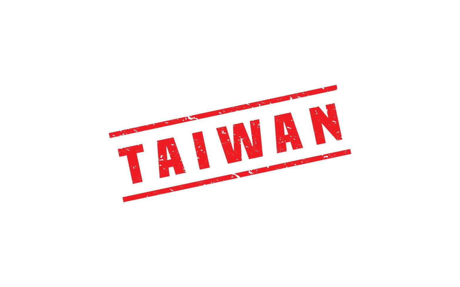 TAIWAN stamp rubber with grunge style on white background vector