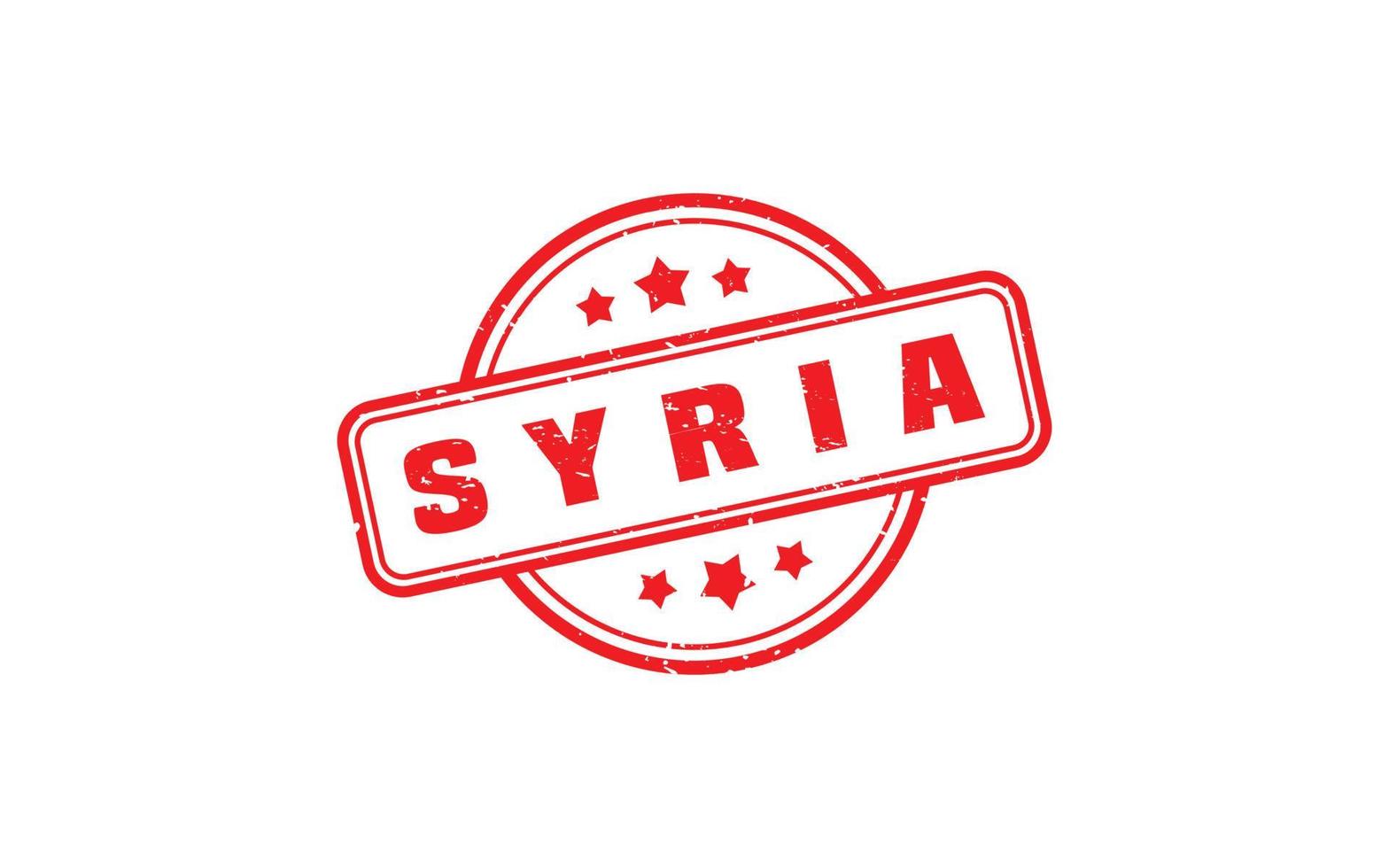 SYRIA stamp rubber with grunge style on white background vector