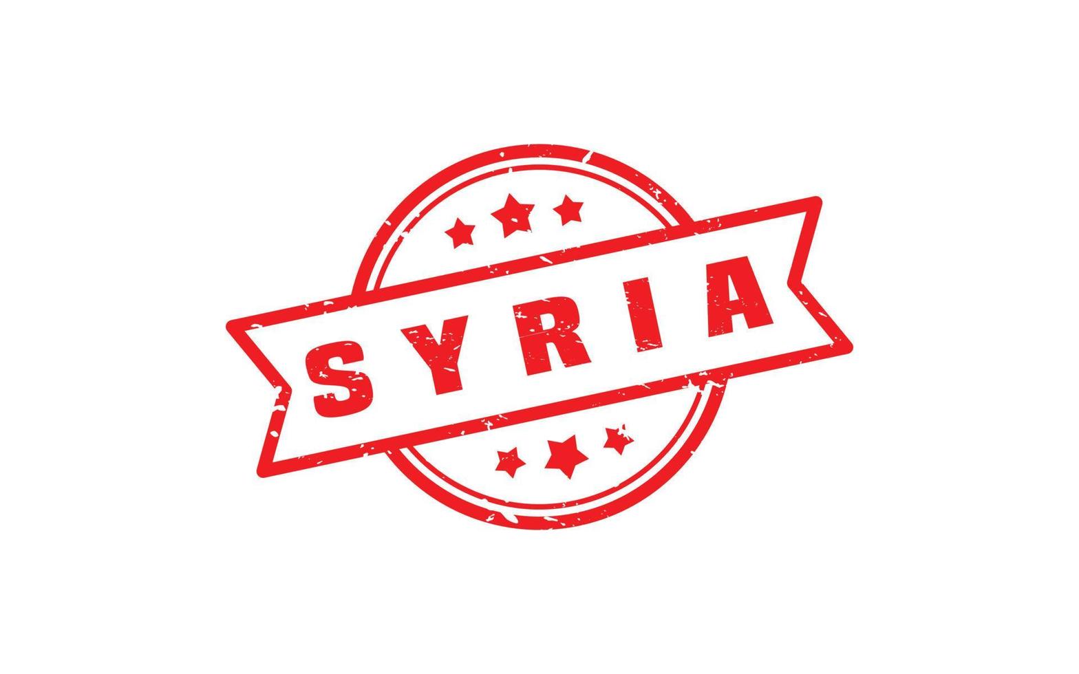 SYRIA stamp rubber with grunge style on white background vector