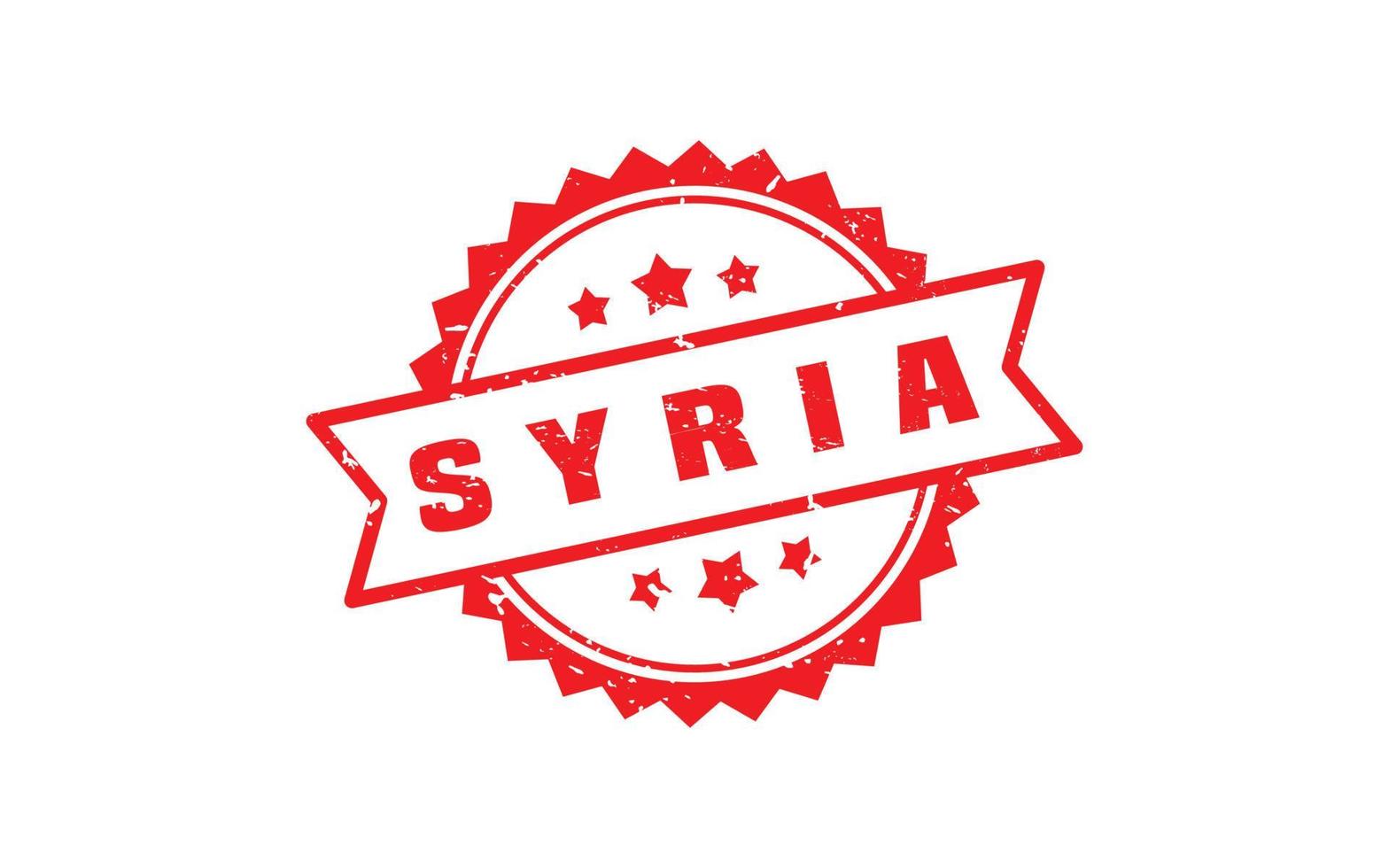 Siria sello caucho con grunge estilo en blanco antecedentes vector