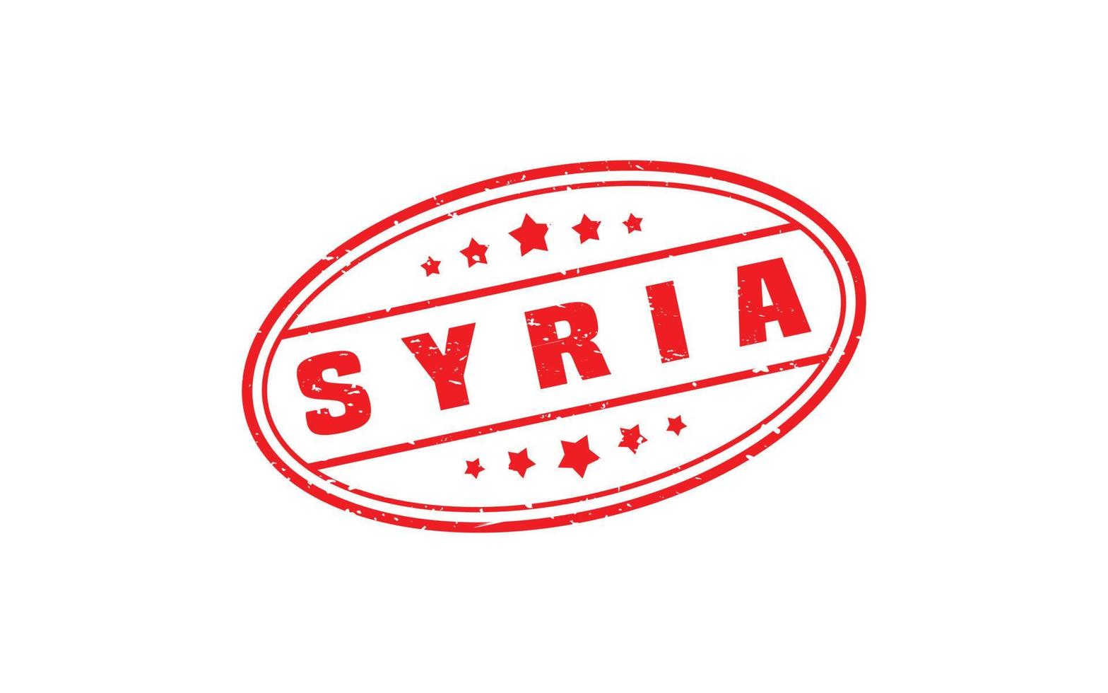 Siria sello caucho con grunge estilo en blanco antecedentes vector