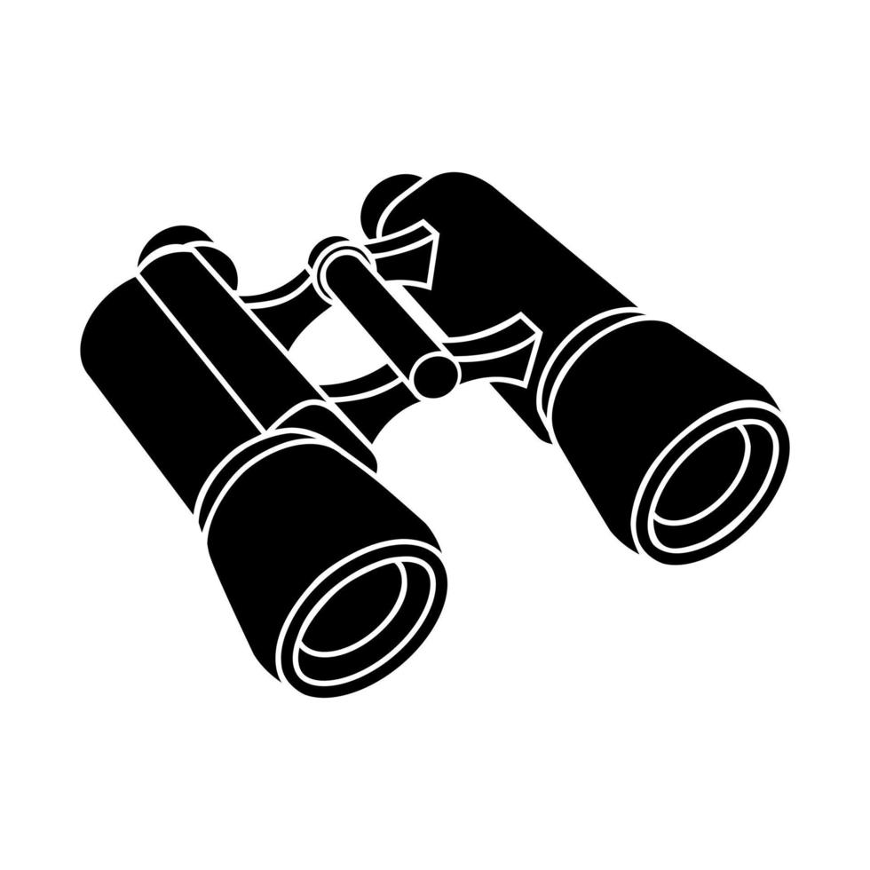 Binoculars icon vector. look see illustration sign. Glass symbol or logo. vector