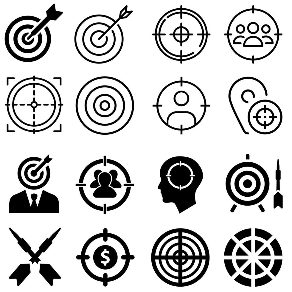 Perfection icon vector set. Target illustration sign collection. strategy symbol.