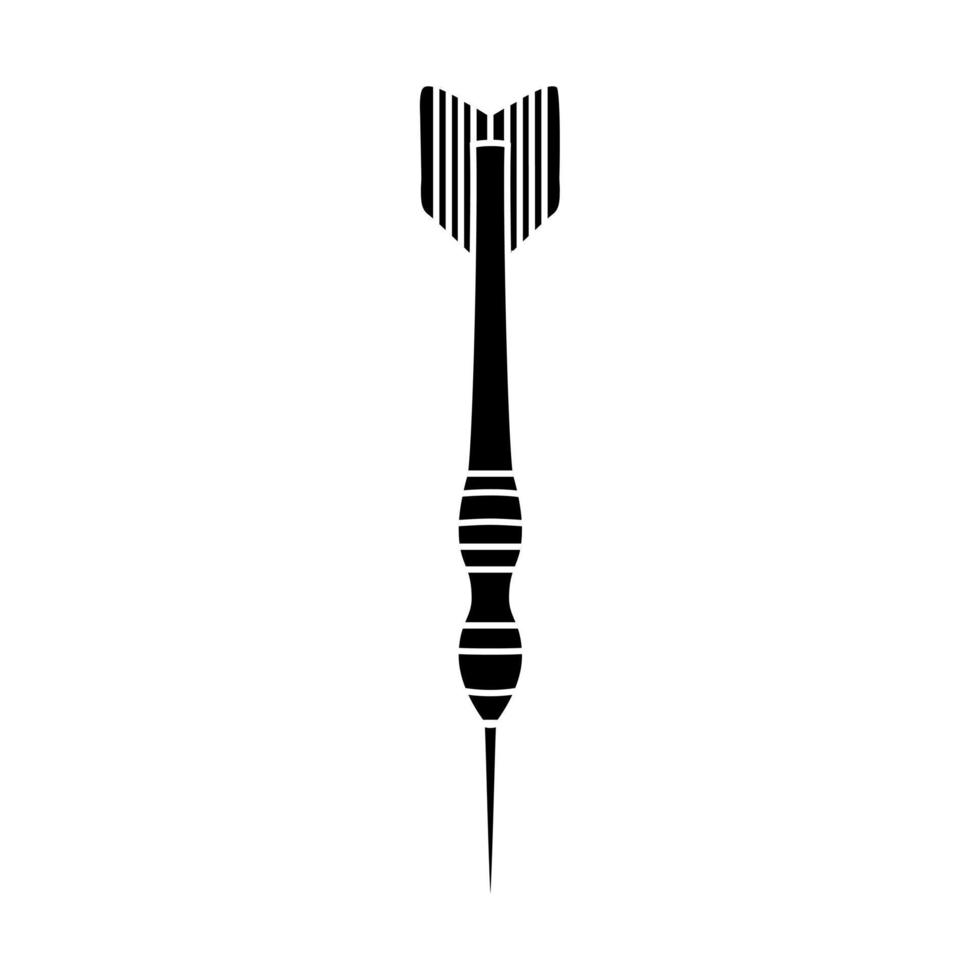 Darts icon vector. Dart illustration sign. Accuracy symbol. Sharpshooting logo. vector