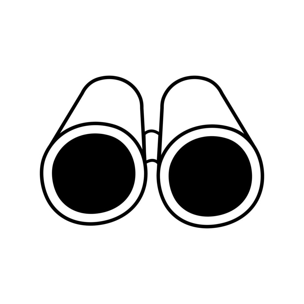 Binoculars icon vector. look see illustration sign. Glass symbol or logo. vector