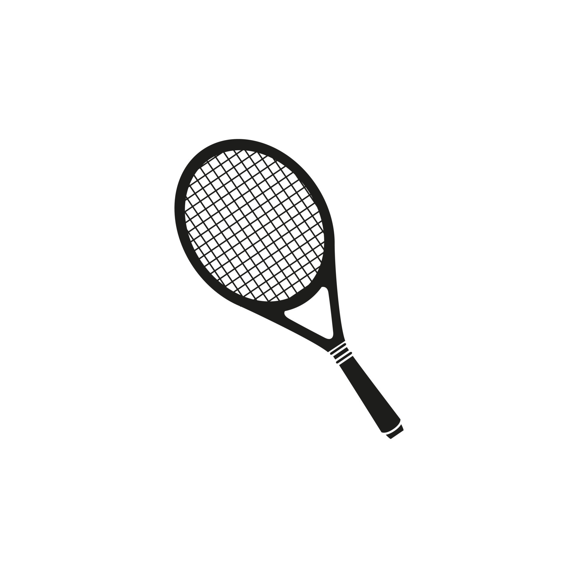 Tennis icon vector. Tennis racquet illustration sign. Sport symbol or