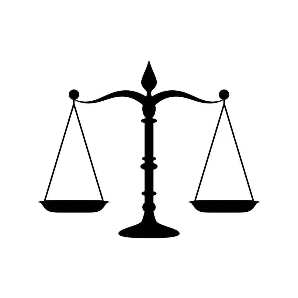 Law icon vector. justice illustration sign. court symbol. vector