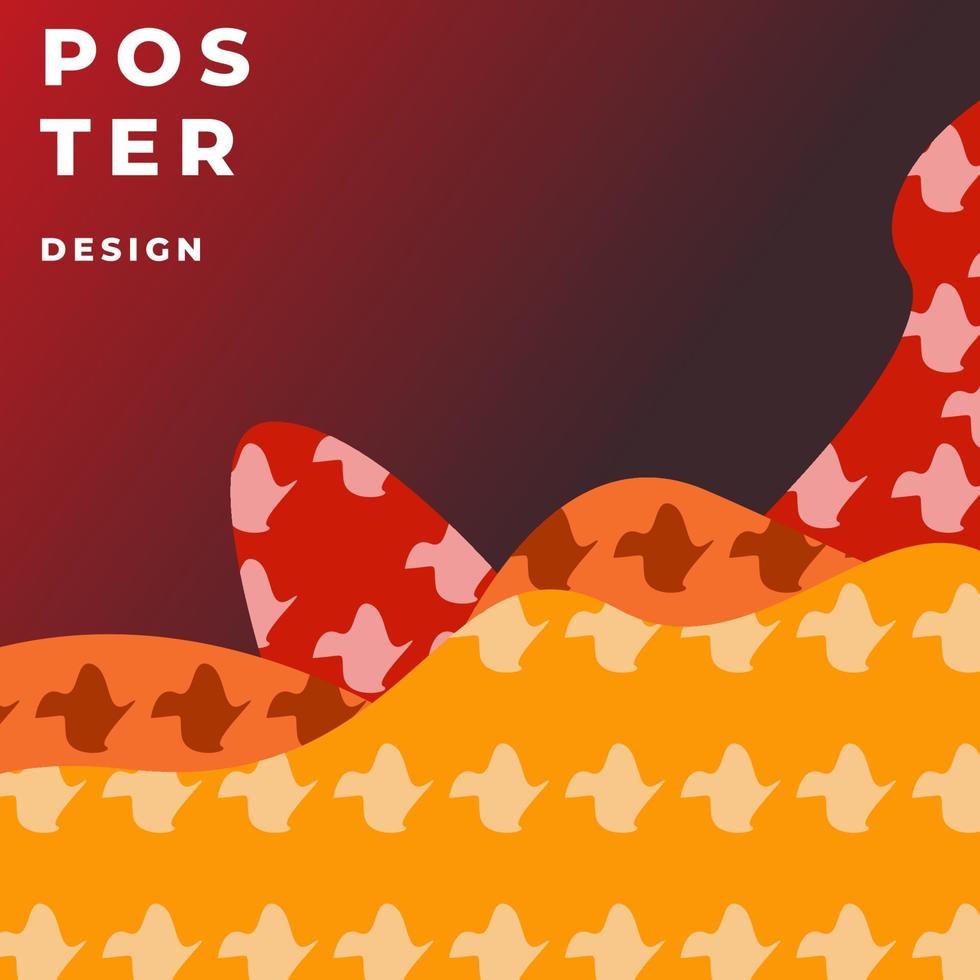 vistoso resumen póster diseño modelo para revista y página diseño diseño vector