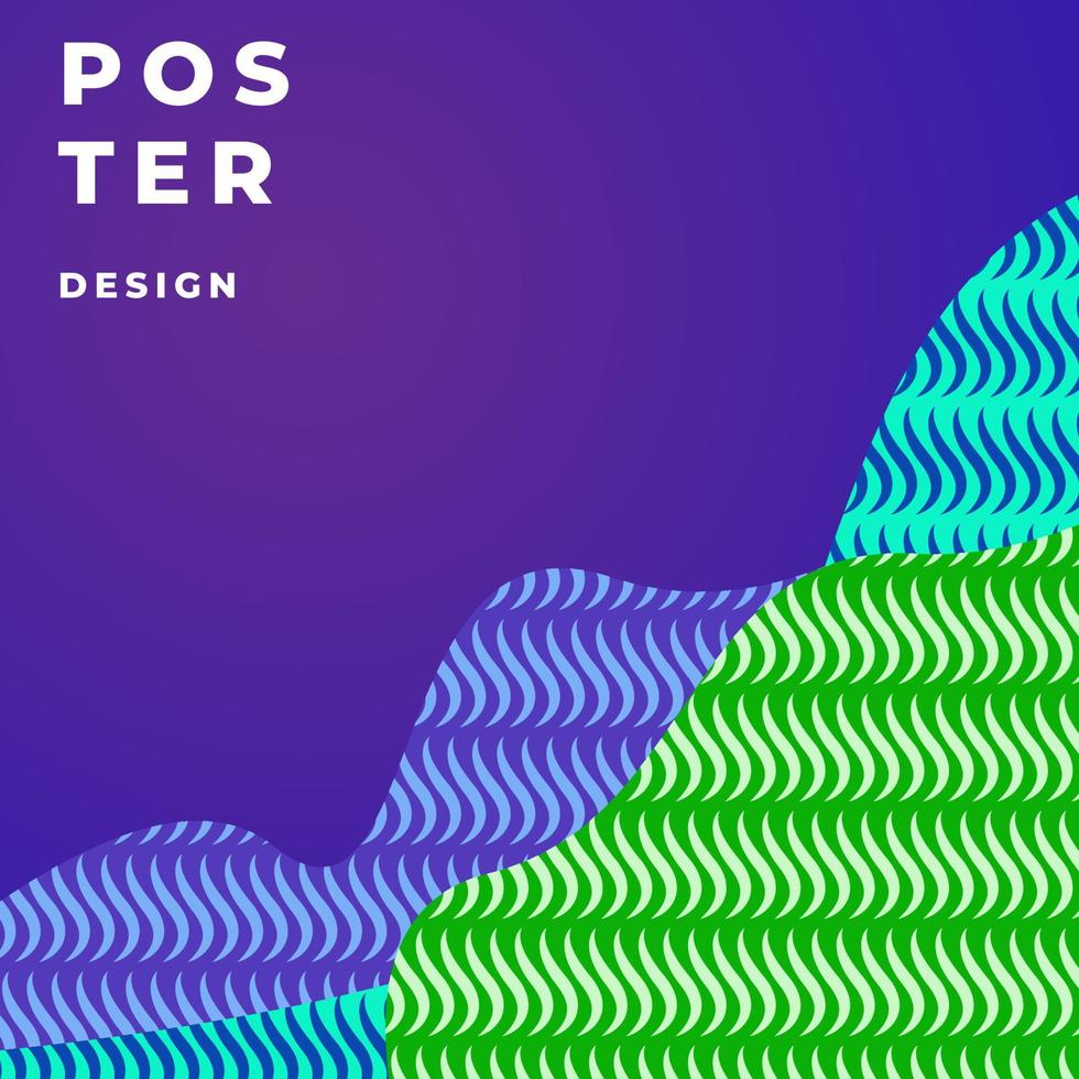 Colorful abstract poster design template for magazine and page layout design vector