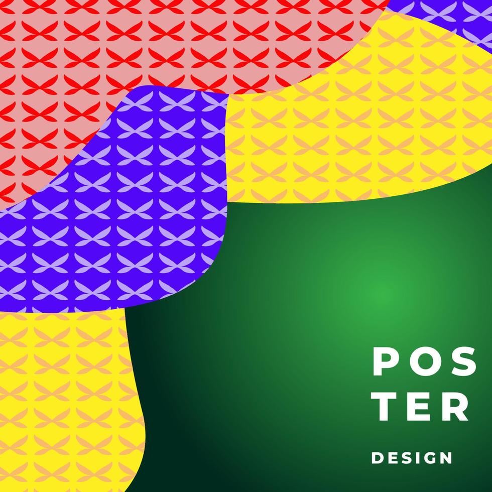 vistoso resumen póster diseño modelo para revista y página diseño diseño vector