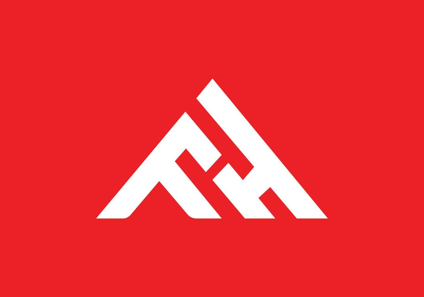 letra fh logo icono diseño para tu negocio vector