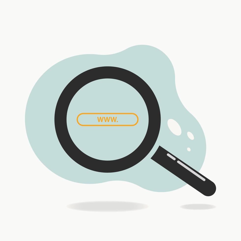 Magnifying glass looking for website icon design vector illustration