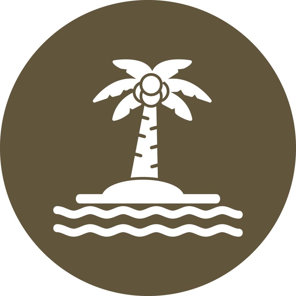 icono de vector de isla