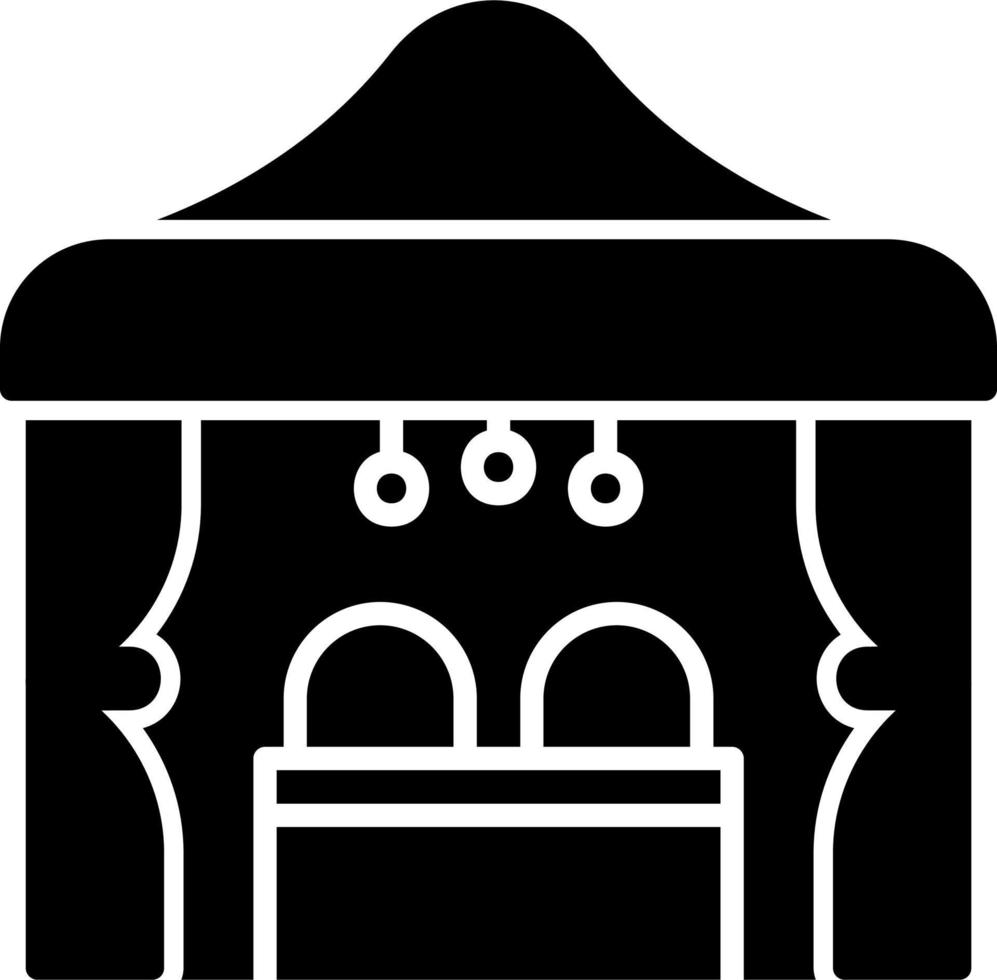 Beach Cabana Vector Icon
