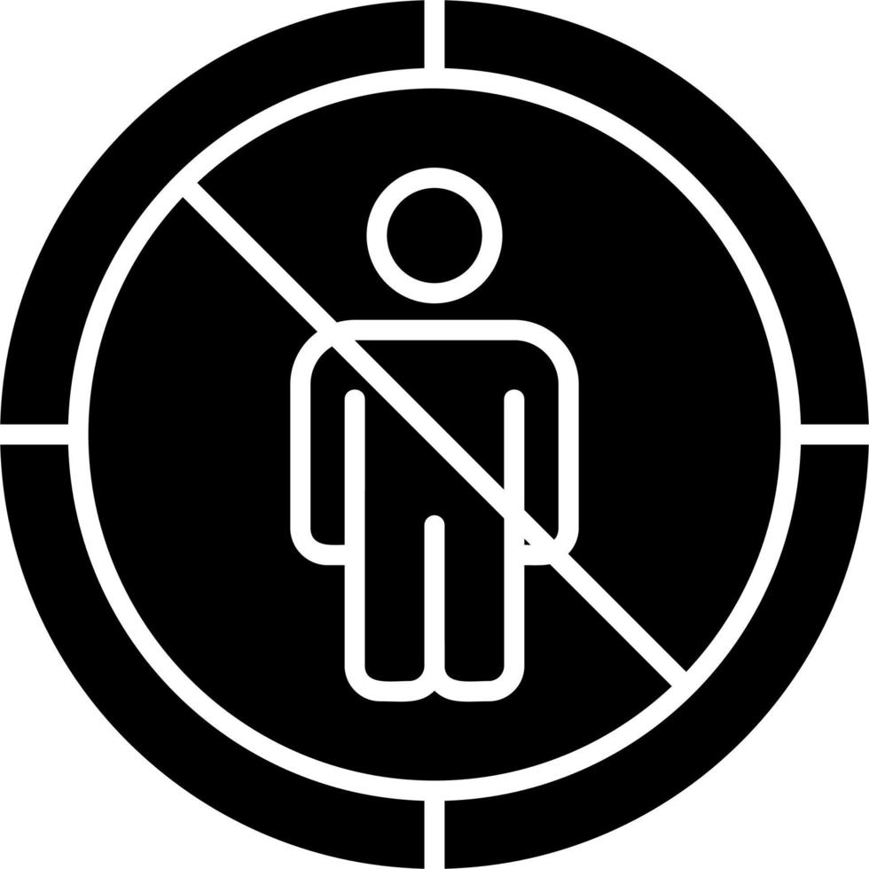 No Entry Vector Icon