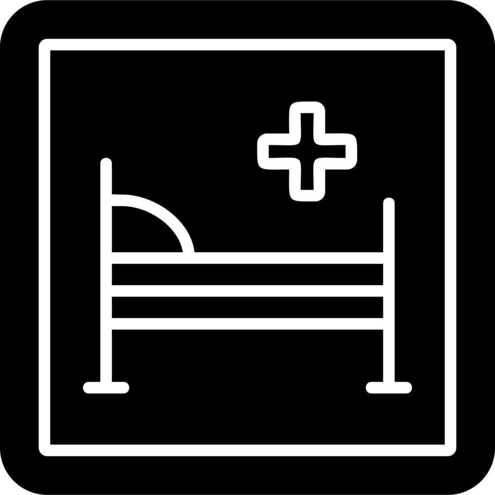 icono de vector de hospital